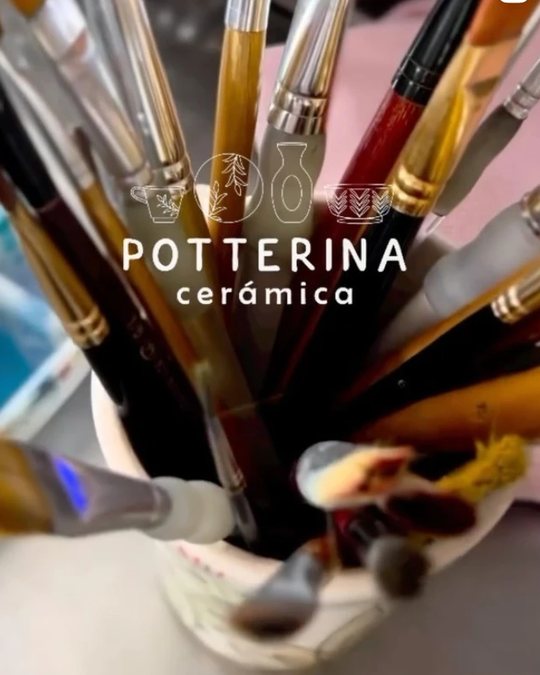 Pinceles con logo de Potterina