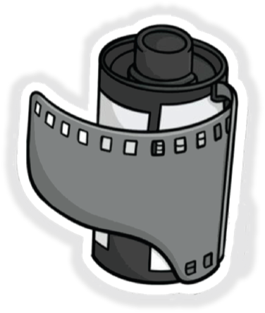 Sticker de un rollo de película