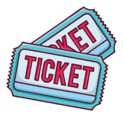 Sticker de dos tickets