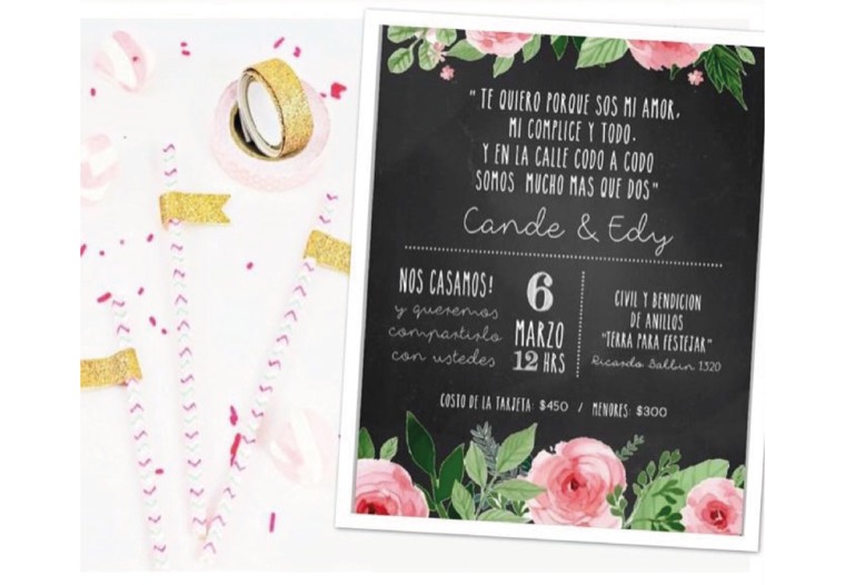 Tarjeta 06 — diseño POLI para casamiento