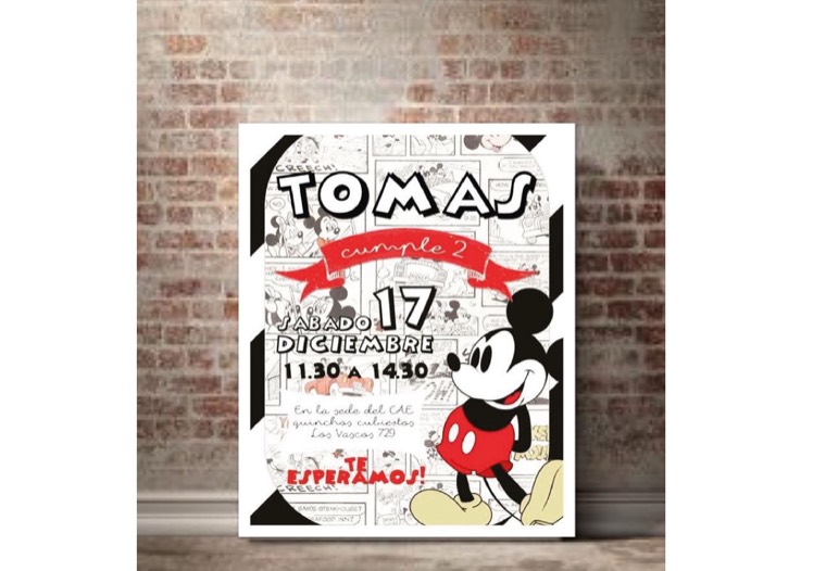 Invitación 08 — diseño POLI para cumpleaños