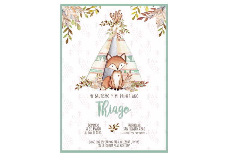 Invitación 09 — diseño POLI para cumpleaños