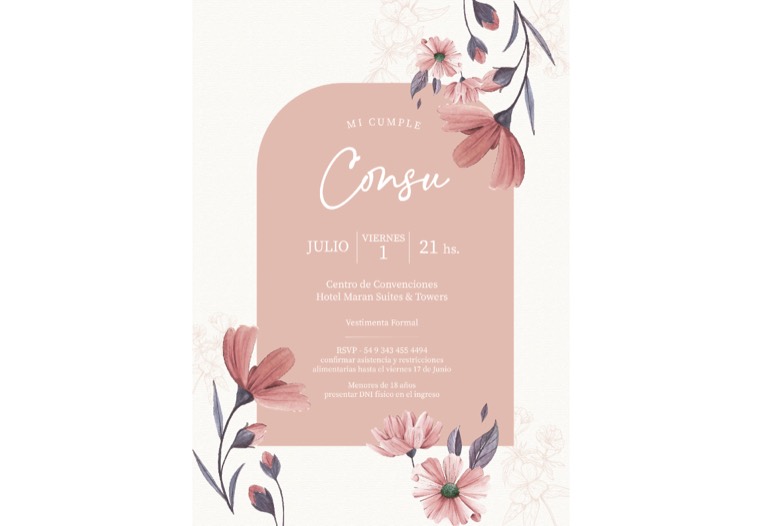 Invitación 11 — diseño POLI para cumpleaños