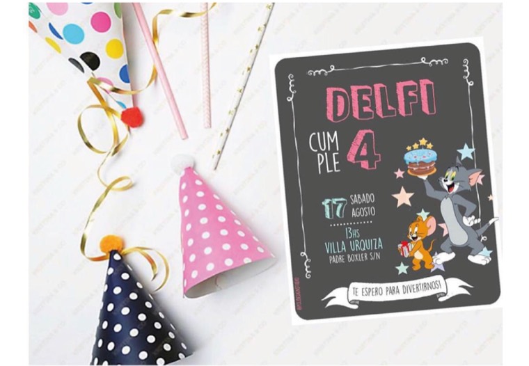 Invitación 16 — diseño POLI para cumpleaños
