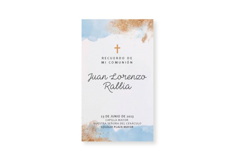 Estampita 06 — diseño POLI para religiosos