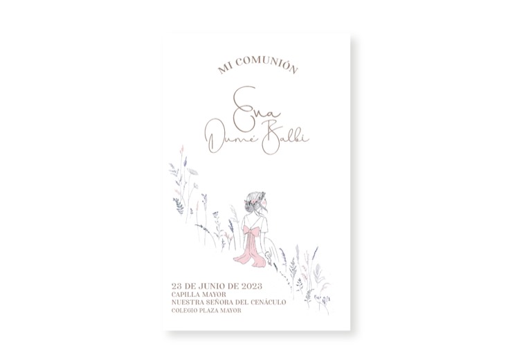 Estampita 08 — diseño POLI para religiosos