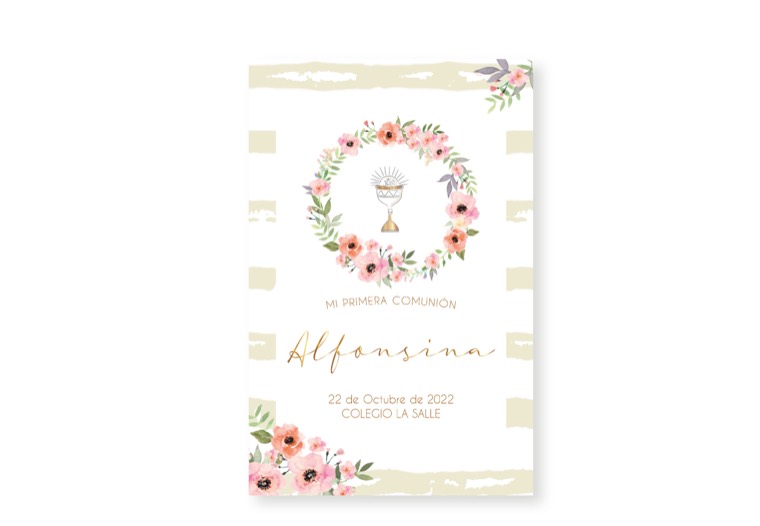 Estampita 15 — diseño POLI para religiosos