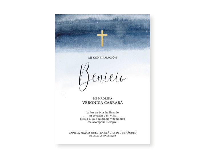 Estampita 16 — diseño POLI para religiosos