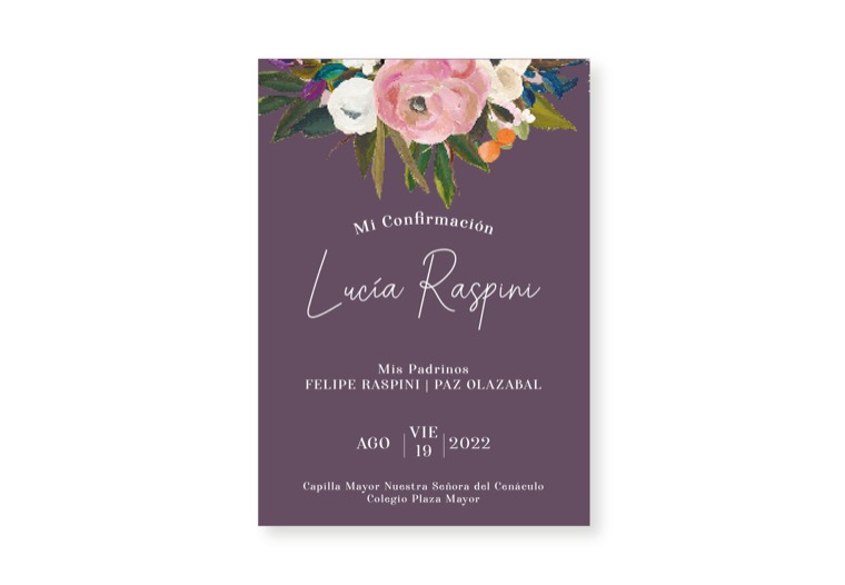Estampita 19 — diseño POLI para religiosos