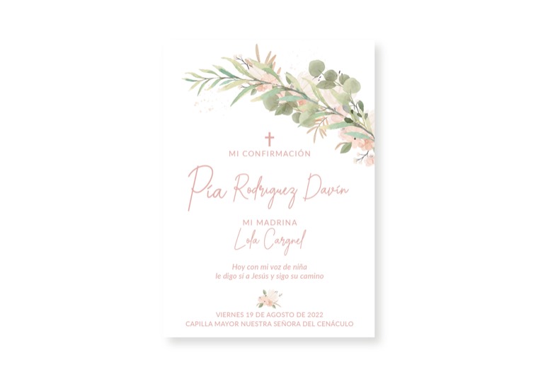 Estampita 26 — diseño POLI para religiosos