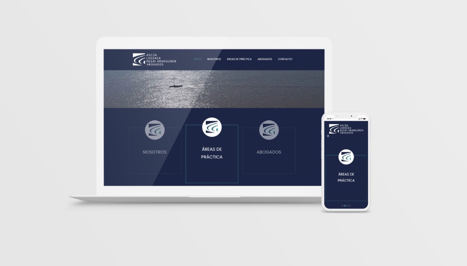 Sitio web de un estudio jurídico